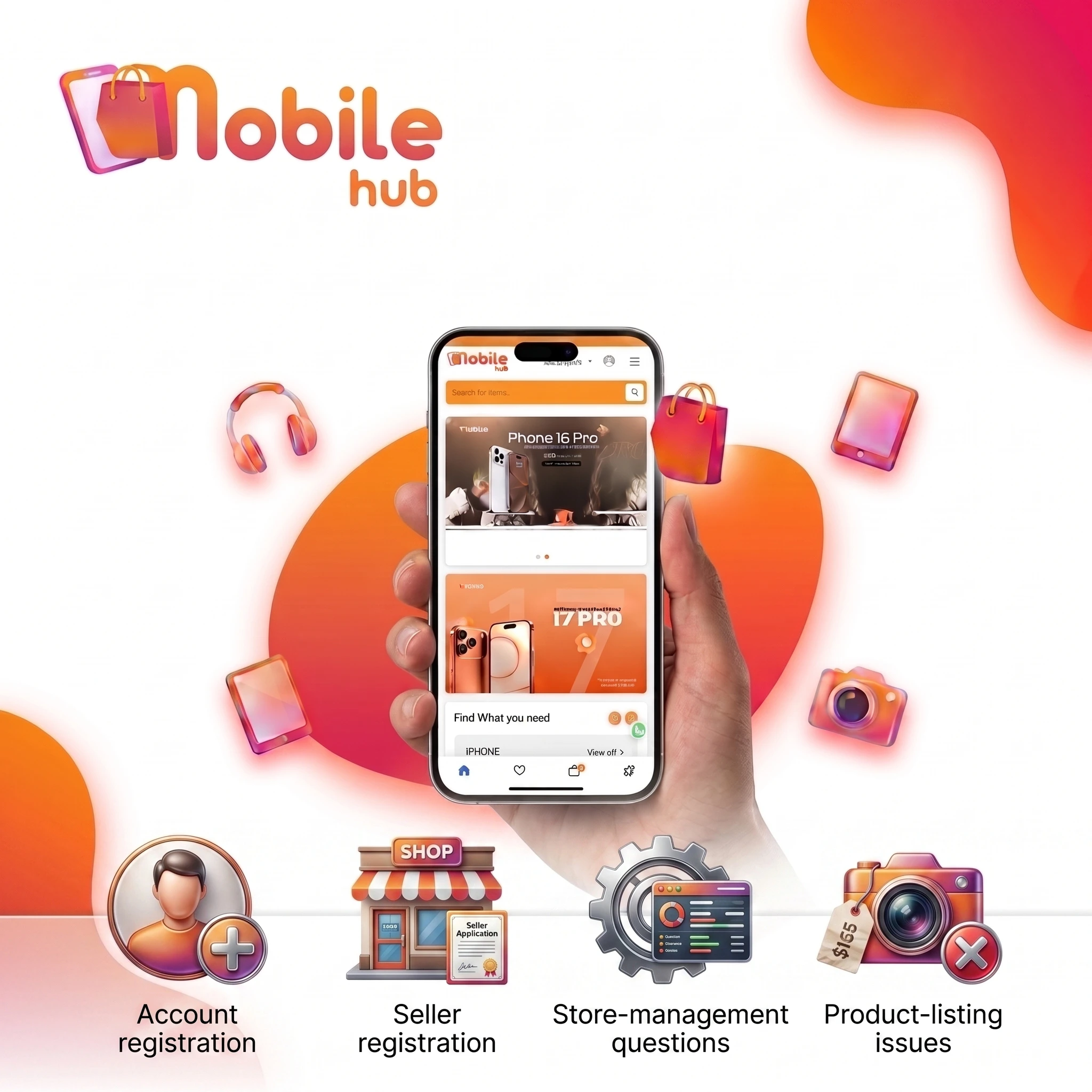 Mobiles Hub – Multi-Vendor, E-Commerce Marketplace
