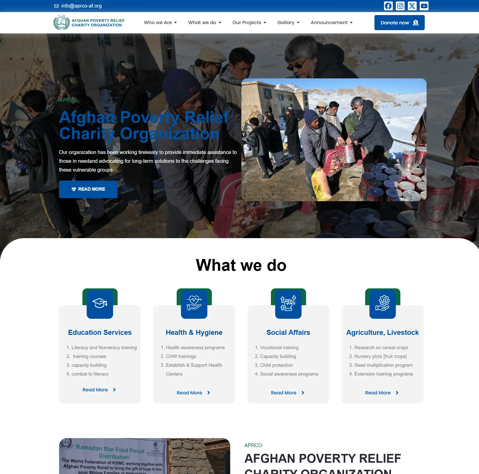 Afghan Poverty Relief Charity Organization