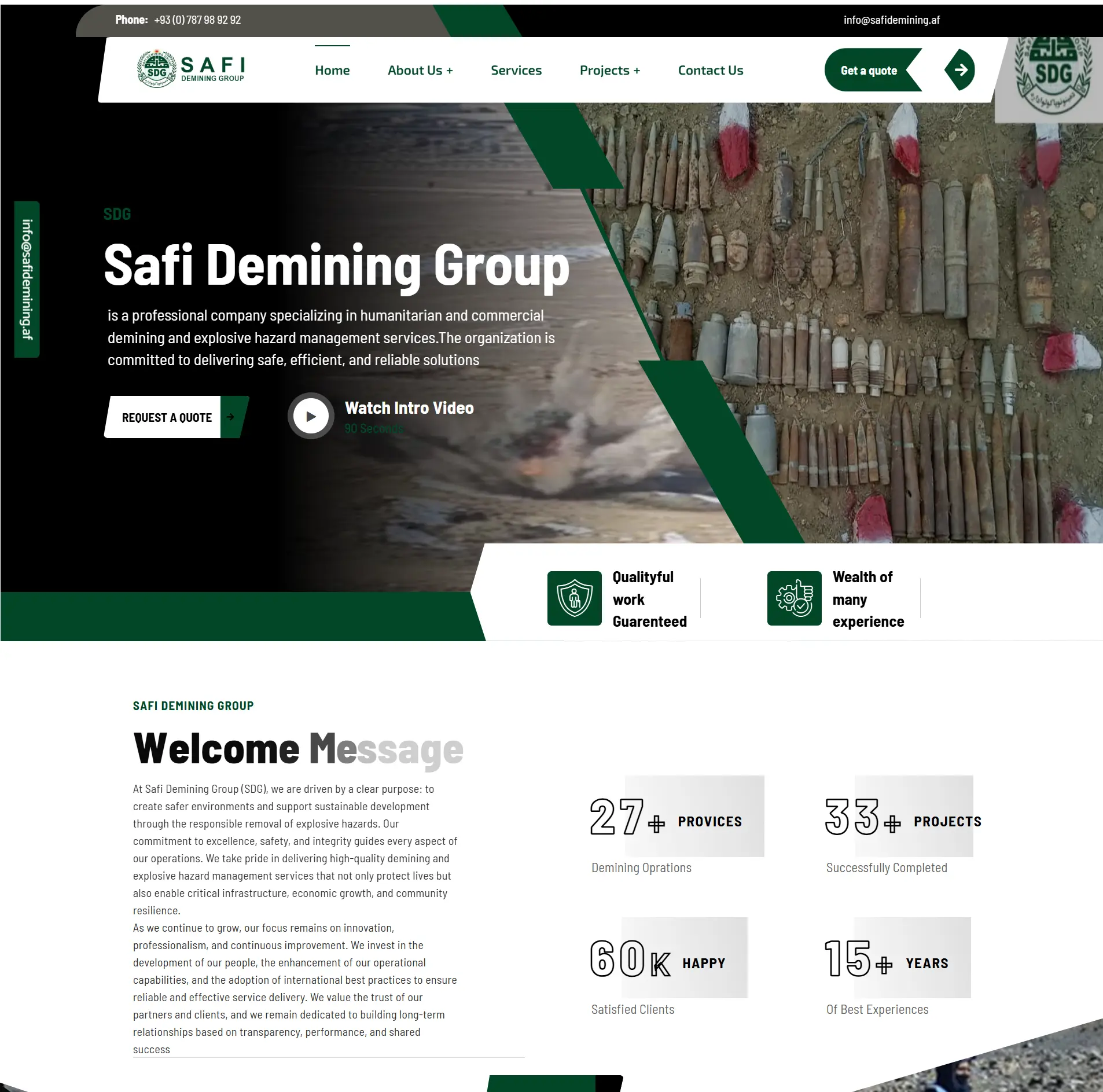 Safi Demining Group (SDG)