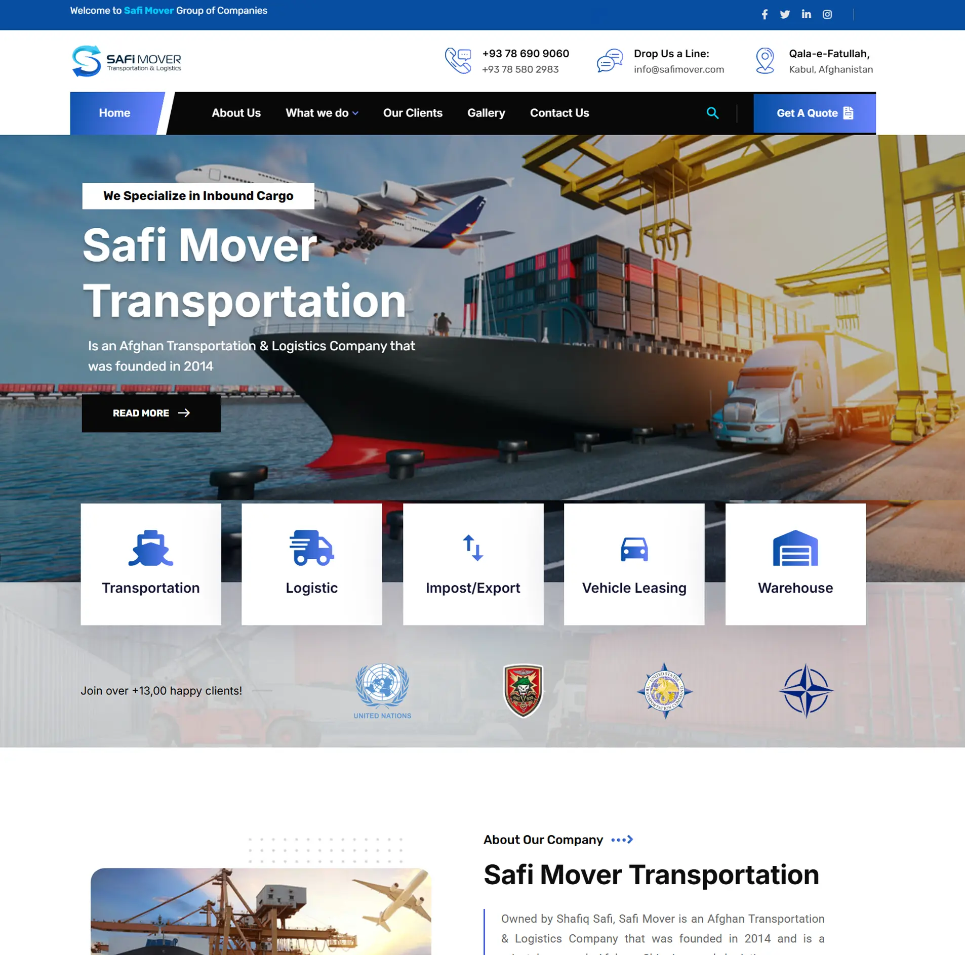 Safi Mover Transportation & Logistics Company
